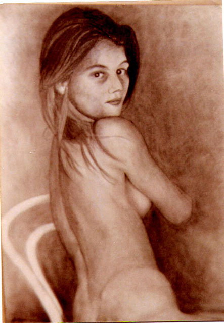 Nudo---1979--matita-color-s